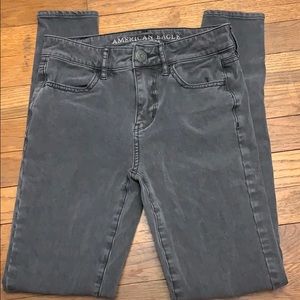 American eagle dark grey jeans/jeggings